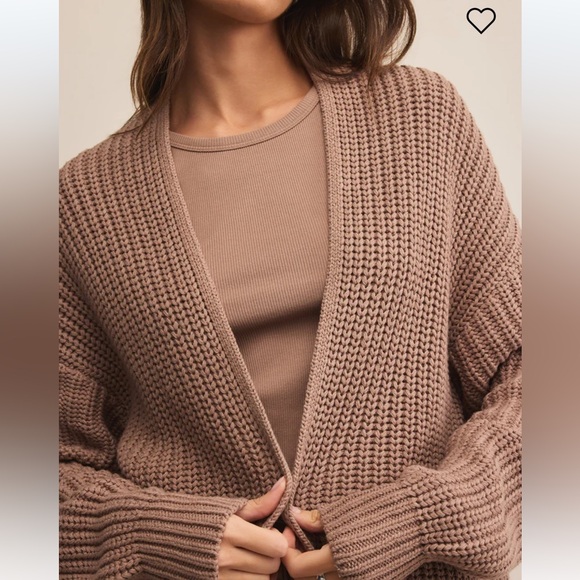 NWT, Z supply Sutton rib cardigan, XS - Picture 5 of 9